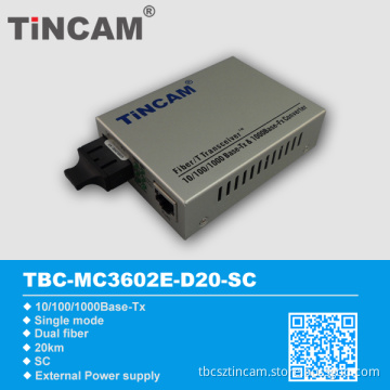 10/100/100m Sm Df Sc Fiber Optical Media Converter